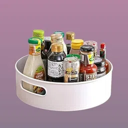 vayzea Plastic complete rotation Swiveling Holder Container – House & Pantry Storage Basket-picture-18