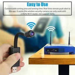 SNARIOVSN HD Indoor Security Camera with Wide-Angle Lens Security Camera image 4