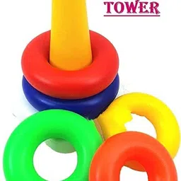 babygo Plastic Original Rock-a-Stack, Multicolor, Shake and Stack image 4