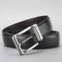 roadster Men Formal, Casual, Party, Evening Black, Brown Artificial Leather, Texas Leatherite Reversible Belt image 2