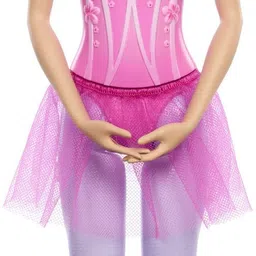 barbie Ballerina Doll, Blonde Fashion Doll Wearing Purple Removable Tutu-picture-21