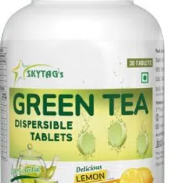 skytag bioteq Green Tea Dispersible Tablets For Heart, Skin & Hair, Sugar Free & Lemon Flavour-picture-47
