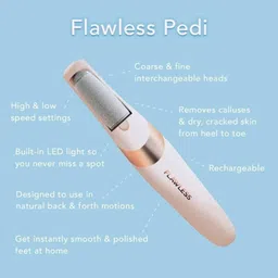 ynv trader Flawless Pedi Electronic Tool File and Callus Remover, Pedicure-X59 image 2