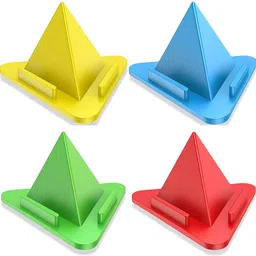 RAJ BROTHERS Triangle Mobile Stand 4 Pc + Free Cable Winder 2 Pc & 16 Pc Protector Combo Mobile Holder-picture-37