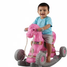 toyprofessor 2 in 1 Baby Horse Rider Rocker for Kids 1-3 Years Gift kids Plastic, Pack of 01-picture-16