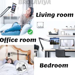 BROLAVIYA Renewed Long Articulating Arm Mobile/Tablet Stand Mount For 4-10.6 Inch Display Mobile Holder image 3