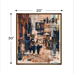 artsense Traditional Flair Multicolor Canvas Framed People and Places Art Print image 3