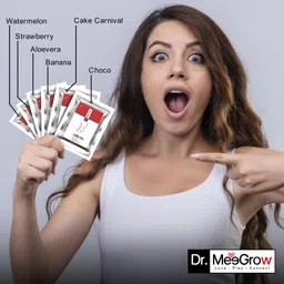 dr.meegrow Water Based different 6 Flavor Lubricant Gel each 5ml*2pc Trial 12pc Sachets Lubricant-picture-18