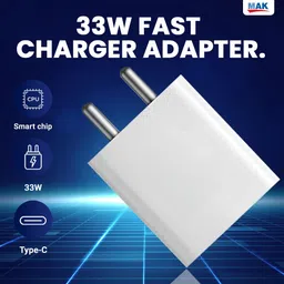 MAK 33 W Adaptive Charging 3 A Wall Charger for Mobile image 2