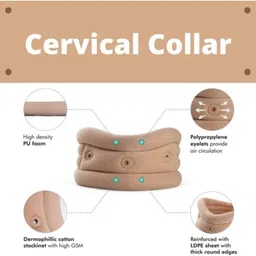 zoi-ortho Cotton Soft Cervical Collar with Support & Adjustable Neck Support for Men&Women Neck Support image 3