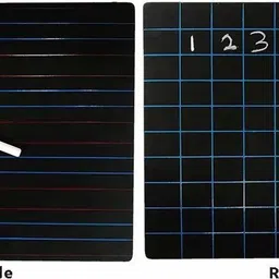 j. dutta Wooden Slate with Lines and Squares - 15 inches x 12 inches image 1