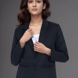 rocksy Women Solid Single Breasted Casual Blazer-picture-14