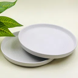 lupaava Classic White Matte Ceramic Plate – Perfect for Everyday Dining 10 inch Dinner Plate-picture-31