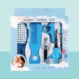 reyansh kifayati store Baby Grooming Kit Portable One Box With 6 Item Nail Clipper Hair Comb Brush Nose-picture-12