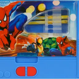 aarvi Spiderman Catton Character Print Art Plastic Pencil Box-picture-10