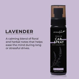 aromahpure Lavender Premium Car Mist with Card | 800+ Sprays Car Air Freshener Perfume Car Freshener Spray image 2