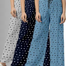krivafab Pack of 3 Women Pyjama image 1