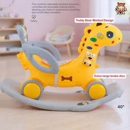 clever fox Rio Dinosaur Ride on Toy Rockers and Rider Convertible Toy With Safety Belt Rideons & Wagons Non Battery Operated Ride On image 3