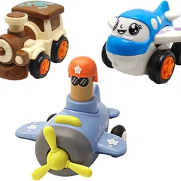 vaniha Unbreakable Four-Wheel Drive Friction Powered Diecast Toy Set-C16-picture-29
