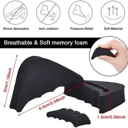 dhanvi enterprise Shoe Insoles Fillers Front Heel for Women/Men toe Pain Relief adjustable Heel Finger Support image 4
