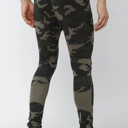 van heusen Printed Men Green Tights image 2