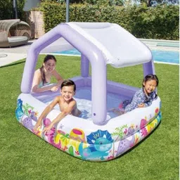 kindertales Sun Shade inflatable children's(IND*9635) pool Inflatable Swimming Safety Tube image 2