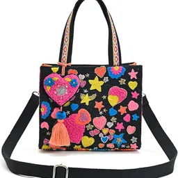boho girl Women Black Messenger Bag-picture-12