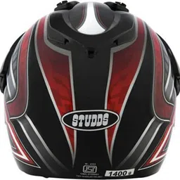 studds Motocross D2 with Visor Motorbike Helmet image 4