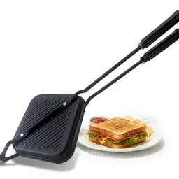 dil se deals Nonstick Grill Sandwich Toaster | Double Grill Maker | Easy to Use Grill-picture-28