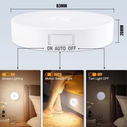 NEWOUTLATE COOL WHITE MOTION SENSOR LIGHT FOR HOME WITH USB CHARGING SELF ADHESIVE LED Motion Sensor Light image 4