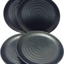everbuy 8" Melamine, black, Round Half / Snack Plate Half Plate-picture-25