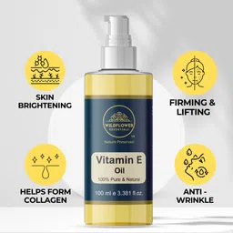 wildflower essentials Vitamin E Oil / Pure & Natural / Plant Based / For Face, Body, Hair & Nails image 4