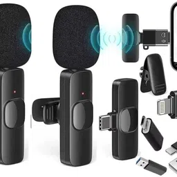 SterlingBazaar K9 Dual Wireless for YouTube, Vlogging, Recording for Android & iPhone-* Camera Microphone image 3