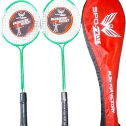 spo zone SP-201 Badminton Racket Set WITH Full Cover KIT-8 Badminton Kit image 3