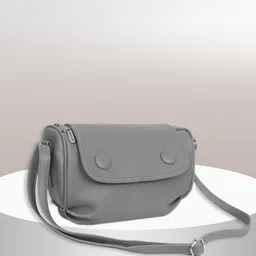 leather land Grey Women Sling Bag - Medium Gorgeous Sling Grey-picture-36
