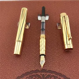 hayman Gold Plated Chrome Finish Fountain Pen image 3
