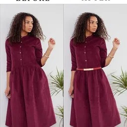 syga Women Casual Red Artificial Leather Belt image 4