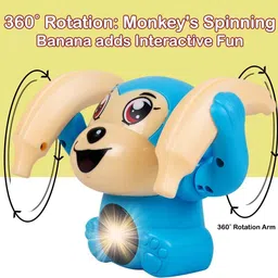 mega star Musical, Dancing, Spinning,Rolling and Sensor monkey image 2