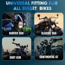 otoroys Manual Rear View Mirror For Royal Enfield Universal For Bike image 3