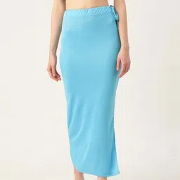 VDIHATA FASHION Sky Blue Stretchable Saree Fishcut Shapewear Petticoat Under Skirt For Women Lycra Blend Petticoat-picture-19