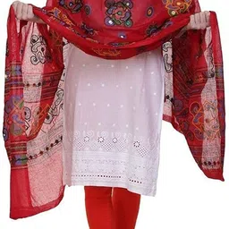 rd treanding company Pure Cotton Solid Multicolor Women Dupatta-picture-14