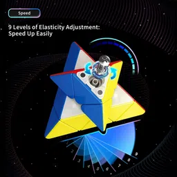 hawkister MoYu RS Pyraminx Magnetic Speed Cube Professional Stickerless Magic Puzzle image 4