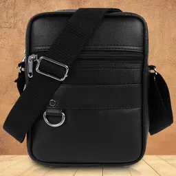 kerosto Black Men & Women Sling Bag Stylish Cross Body Sling bag for Office, Cash, Business Collection, Travelling-picture-42