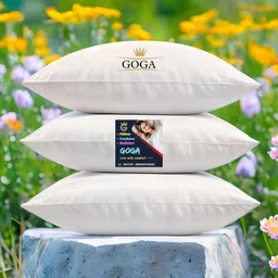 goga LUXURY Cotton Solid Sleeping Pillow Pack of 5 image 2