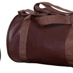 rocketsale 20 L Gym Duffel Bag - DB_Leatherite - Brown, Black-picture-32