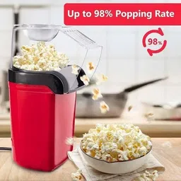 the vogue nation Healthy Snack Popping Machine Binge Watch Movies Eat Popcorn Hot Air Popcorn Machine Home Use Electric Instant Design Oil Free Maker Carnival 200 g Popcorn Maker-picture-44