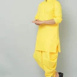 tsarina Men Cotton Blend Kurta Dhoti Pant Set image 4