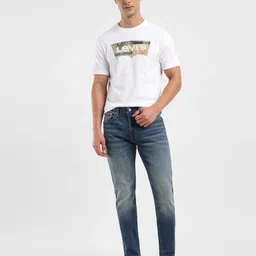 levi's 512 Men Tapered Fit Mid Rise Blue Jeans image 2