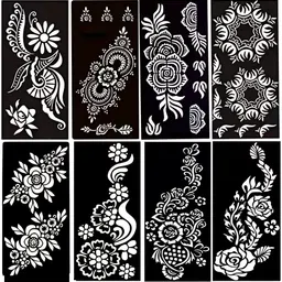 bittu creation MENDI_B001 MENDI_B001 Henna Tattoo Stencil-picture-29