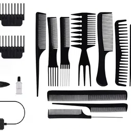 J & F Hair Trimmer,10 Pcs Comb,Hair Wax ( Pack of 2 ) Personal Care Appliance Combo-picture-28